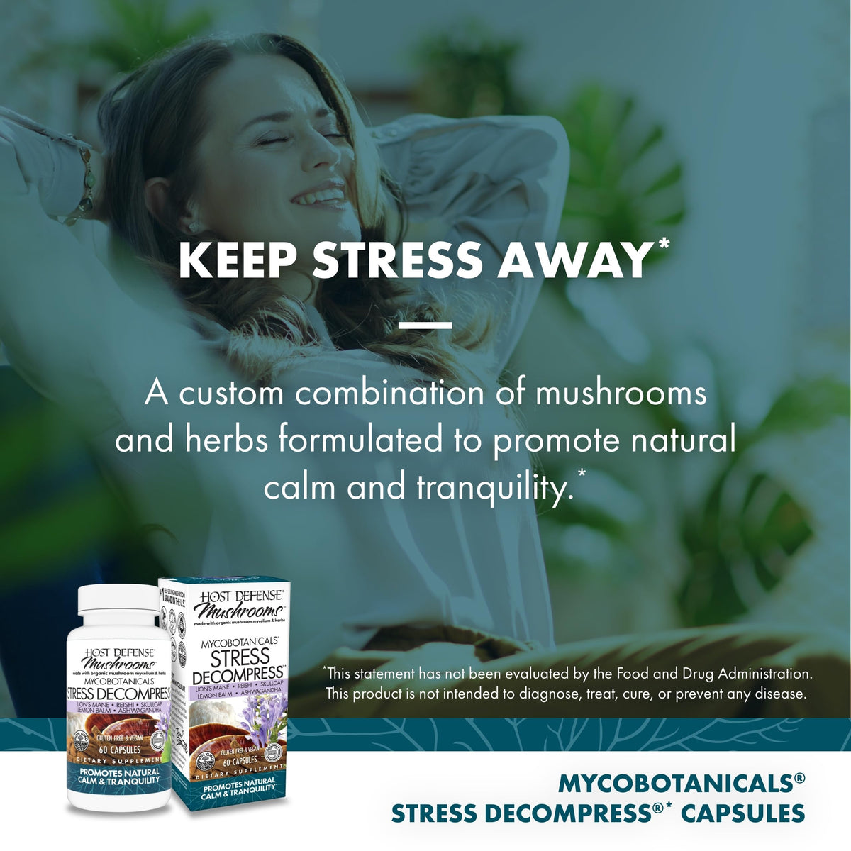 Host Defense MycoBotanicals Stress Decompress - 60 Capsules - image 5