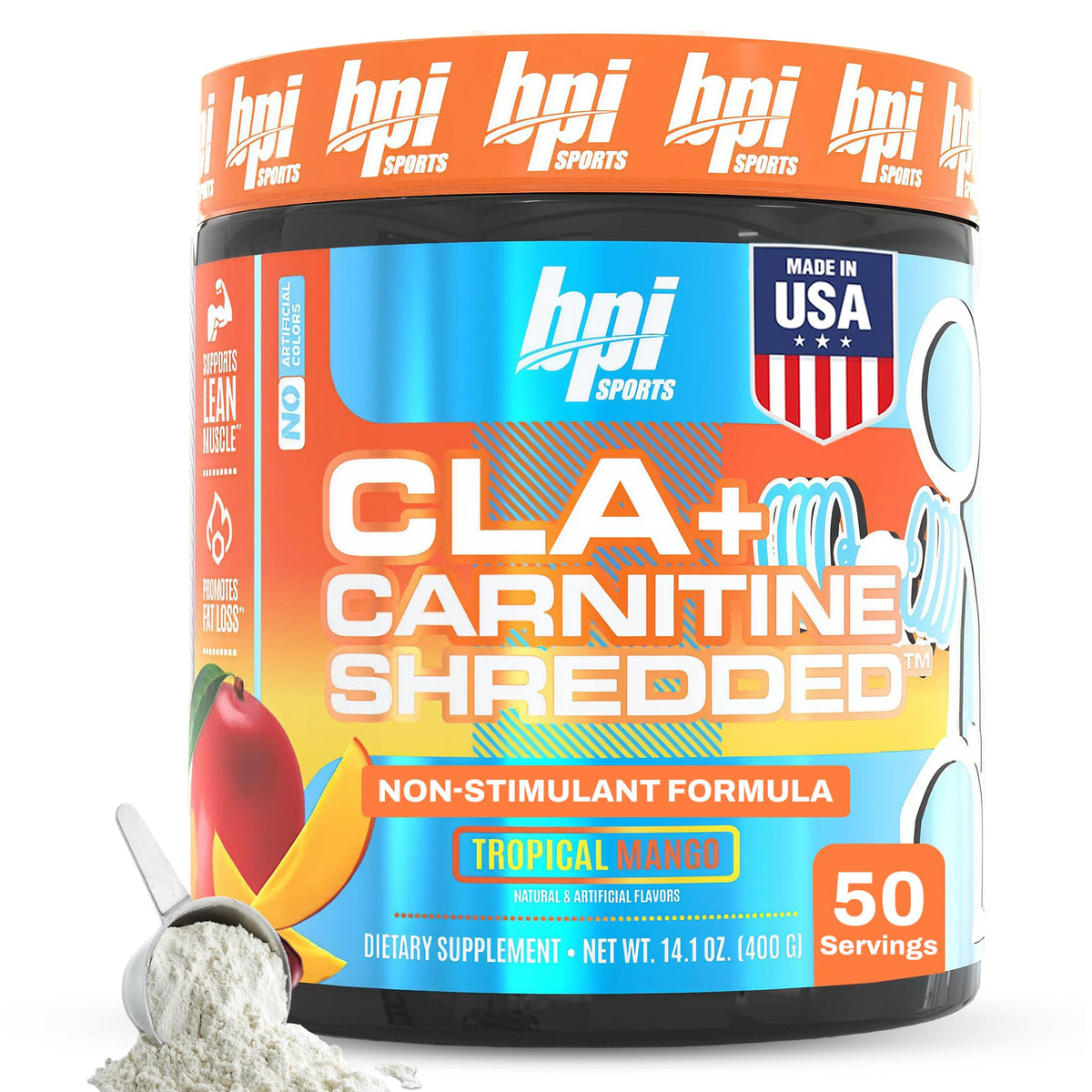 BPI Sports CLA + Carnitine Shredded Supports Lean Muscle & Promotes