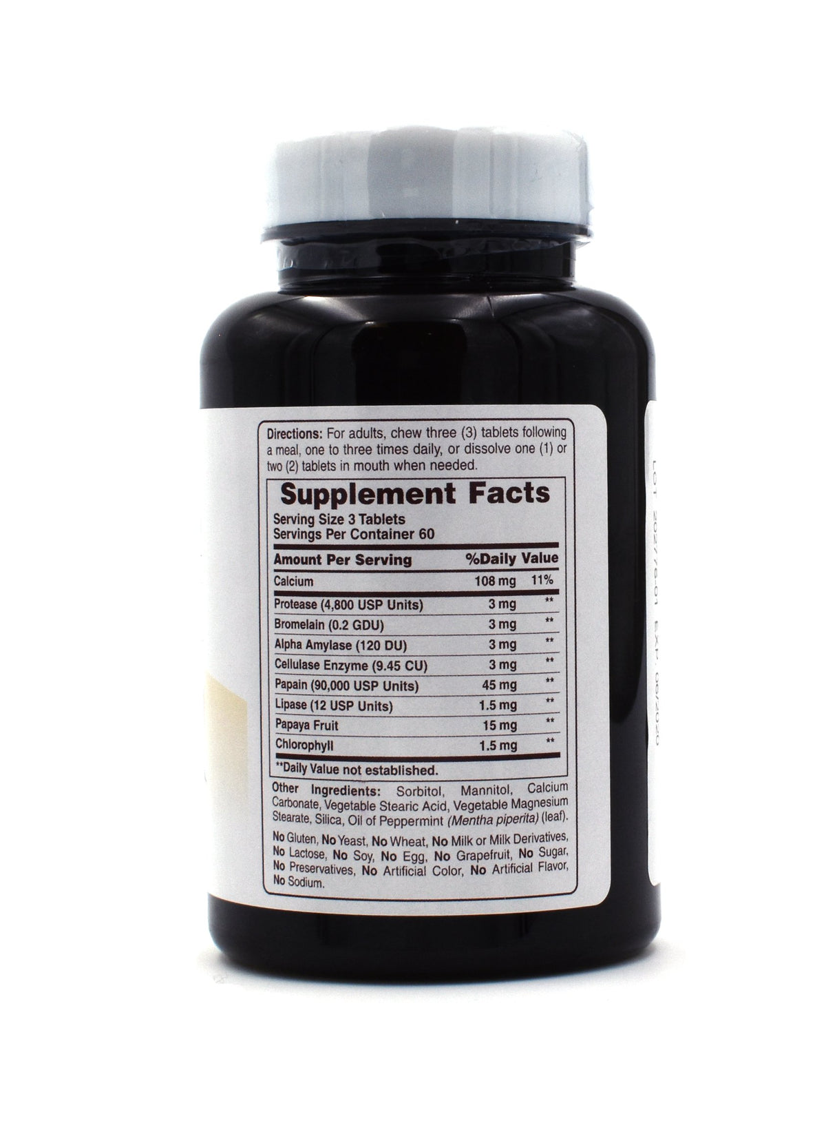 American Health Papaya Enzyme Plus - 180 Tablets - image 3