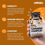 UMZU Turmeric Curcumin Supplement Joint Support - 30 Day Supply - image 2