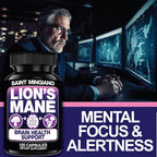 Saint Mingiano Lion's Mane Mushroom Supplement - 120 Capsules - image 4
