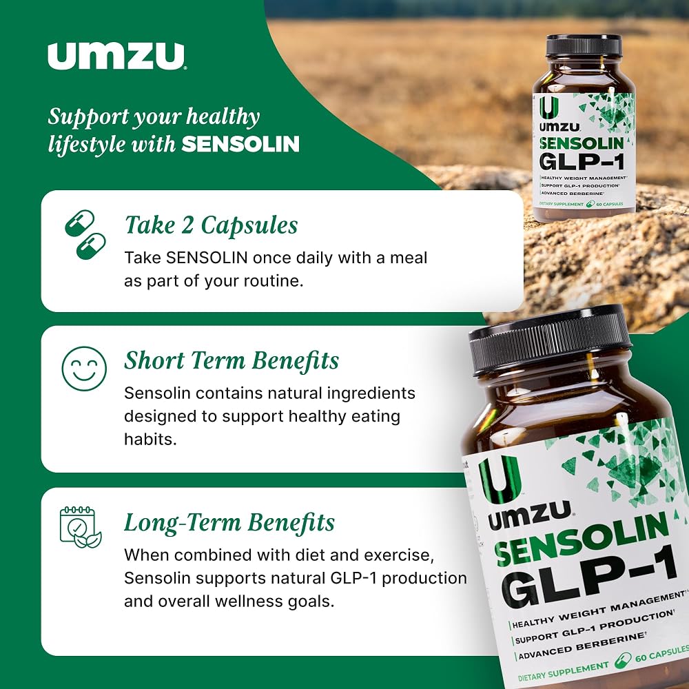 UMZU Sensolin GLP-1 Support Supplement - 60 Capsules - image 7
