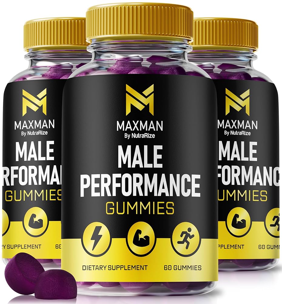 NutraRize MaxMen Male Gummies for Stamina & Drive - 180 Gummies