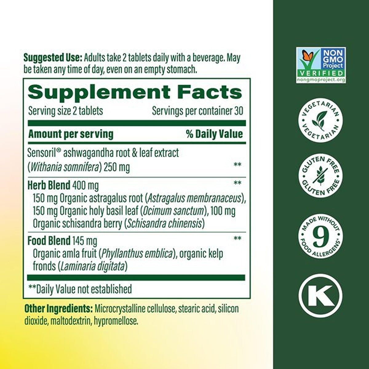 MegaFood Ashwagandha Complex Stress Support - 60 Tablets - image 3