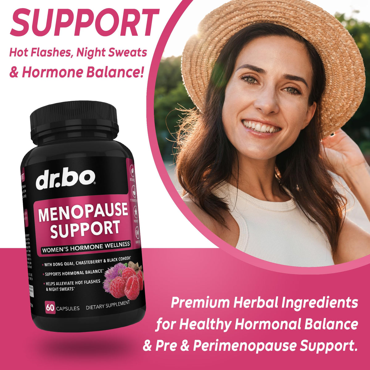 DR. BO Menopause Support Supplement - 60 Capsules - image 3