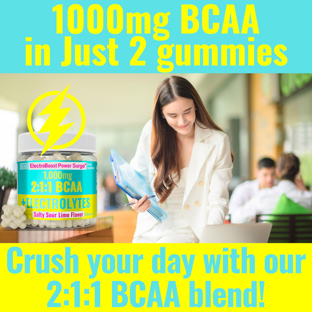 SHIZAM Electrolyte BCAA Gummies Energy Chews - 60 Count - image 3
