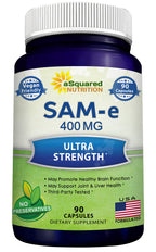 aSquared Nutrition SAM-e 400mg Supplement - 90 Capsules