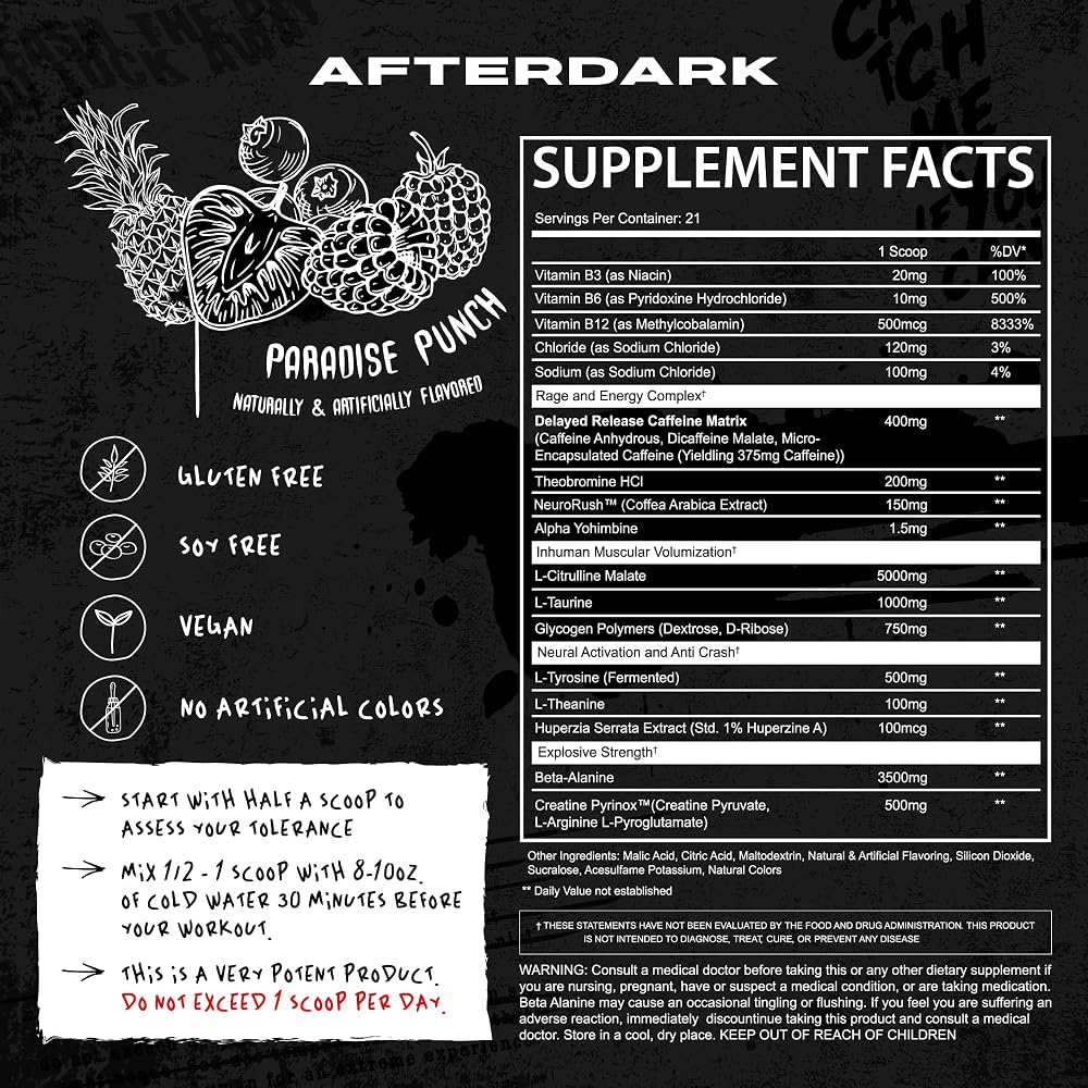 AFTERDARK INHUMAN Pre-Workout Powder