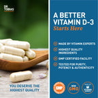 Dr. Tobias Vitamin D3 5000 IU - 90 Capsules - image 6