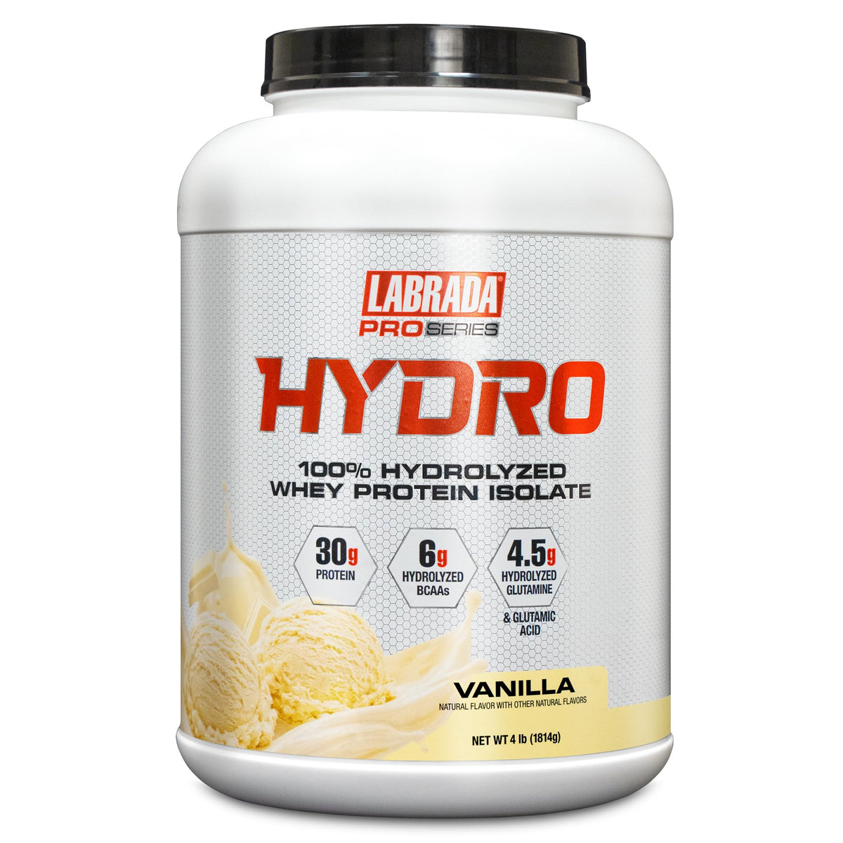 Labrada Hydro 100% Pure Hydrolyzed Whey Protein Isolate Powder