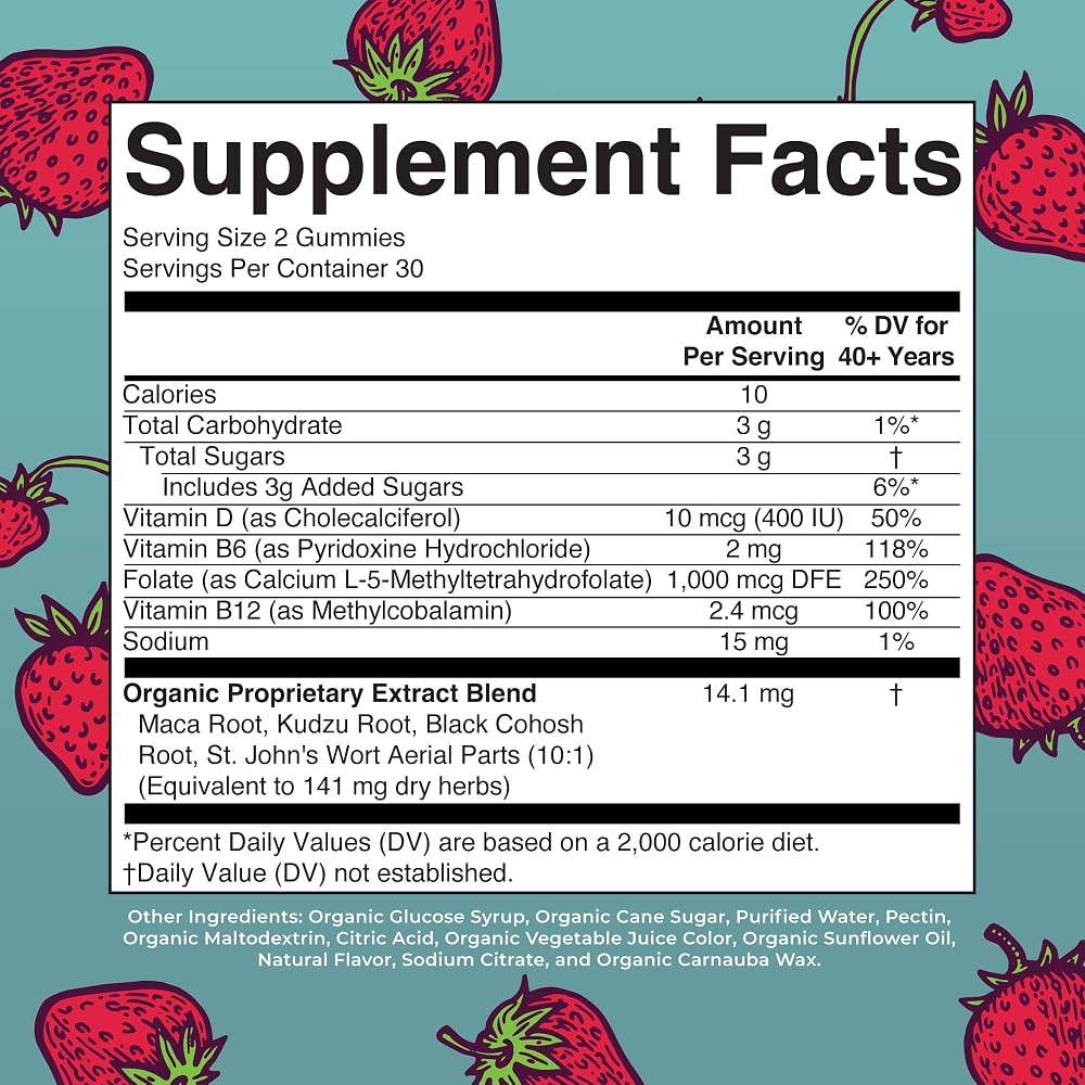 MaryRuth's Organic Menopause Support Gummies - 60 Count - image 2