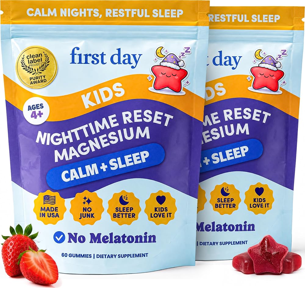 First Day Kids’ Nighttime Reset Calming Magnesium Gummies