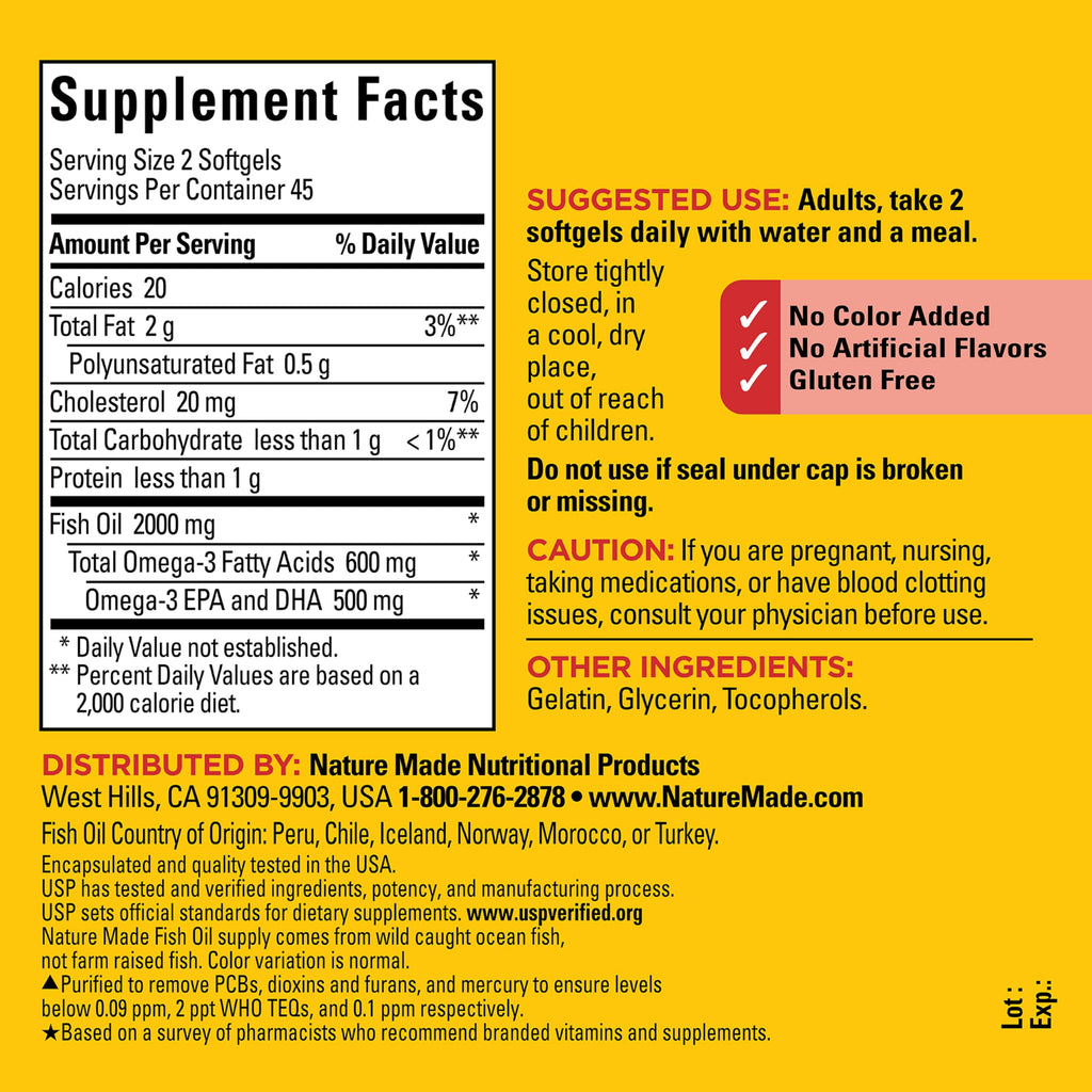 Nature Made Fish Oil 1000 mg