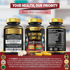 Tenmido Mushroom Complex Supplement 13-in-1 - 120 Capsules - image 7