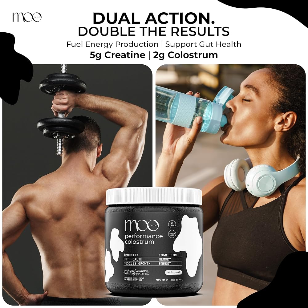 Moo Juice Colostrum Powder with Creatine Monohydrate - 30 Servings - image 5