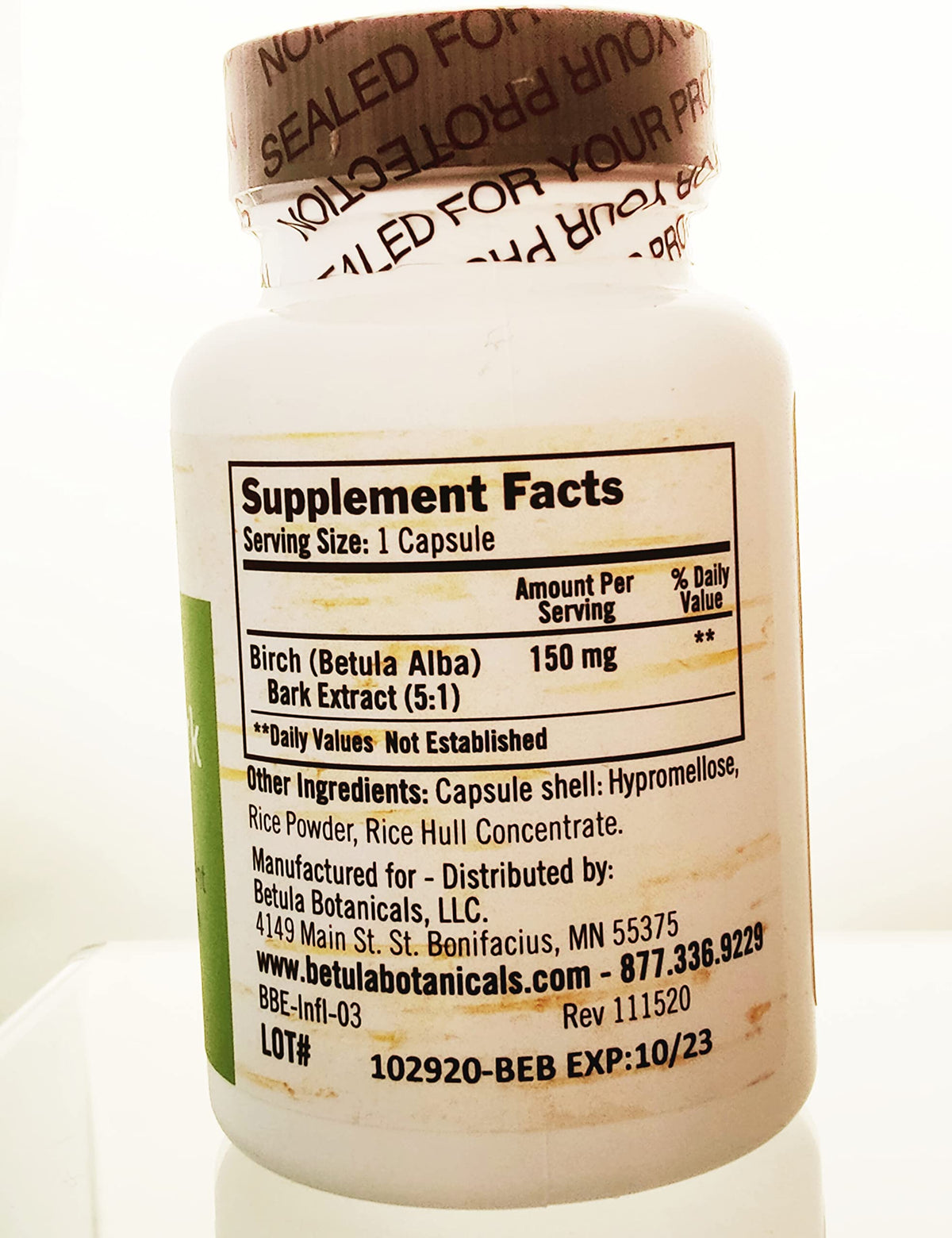 Betula Botanicals Birch Bark Betulin Extract - 60 Capsules - image 3