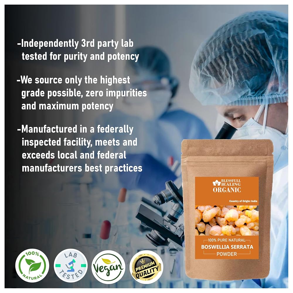 Blessfull Healing Organic Boswellia Serrata Powder 100% Pure Natural
