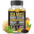 Nutravia Sea Moss, Black Seed Oil & Ashwagandha Gummies - 60 Gummies