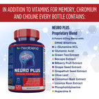 healblend Neuro Plus Brain & Focus Formula - Nootropic Brain Booster