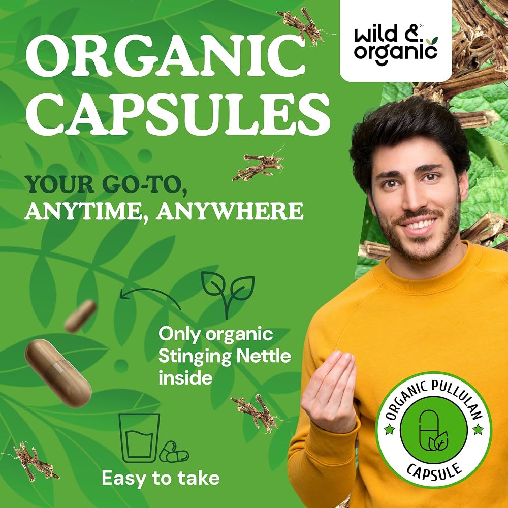 Wild & Organic Stinging Nettle Root Capsules Urinary Support - 90 Count - image 4