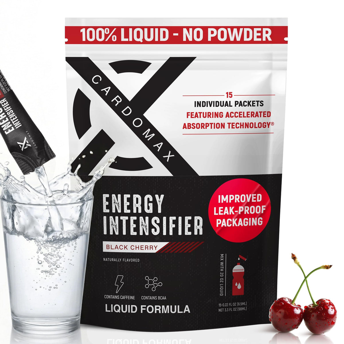 CardoMax - Energy Drink Packets - Liquid Preworkout for Men & Women
