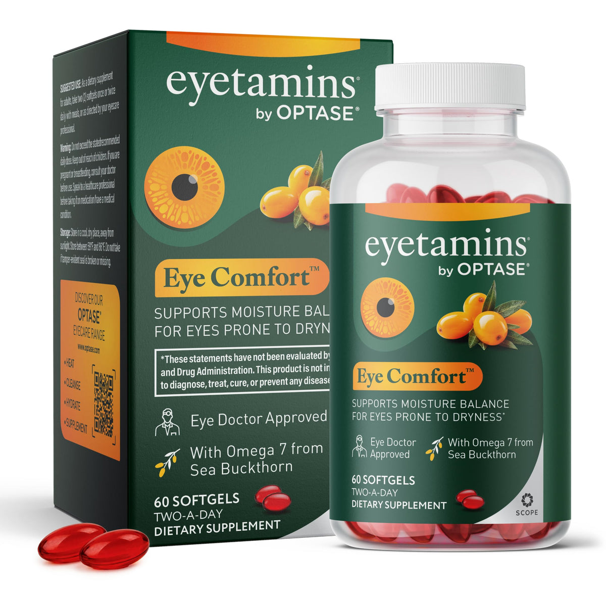 eyetamins by OPTASE Eye Comfort Omega-7 - 60 Softgels