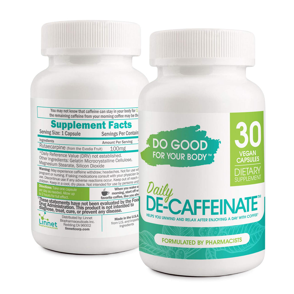 Do Good For Your Body Daily De-Caffeinate Rutaecarpine - 30 Capsules - image 3