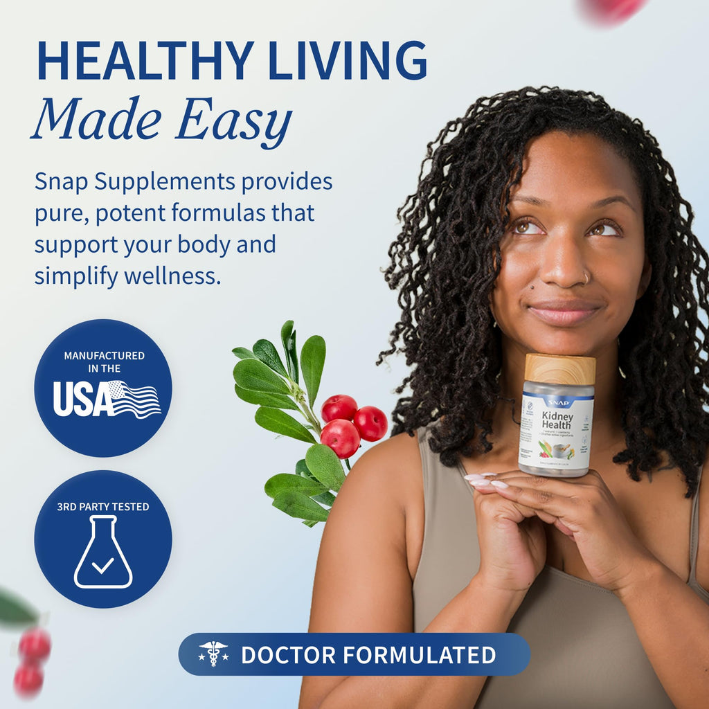 Snap Supplements Kidney Health Support - 60 Vegetarian Capsules - image 7