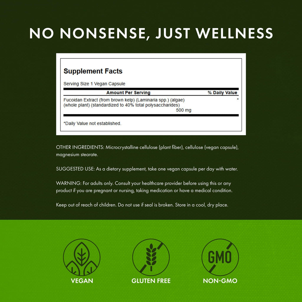 Swanson Maximum Strength Fucoidan Extract Immune Support Supplement