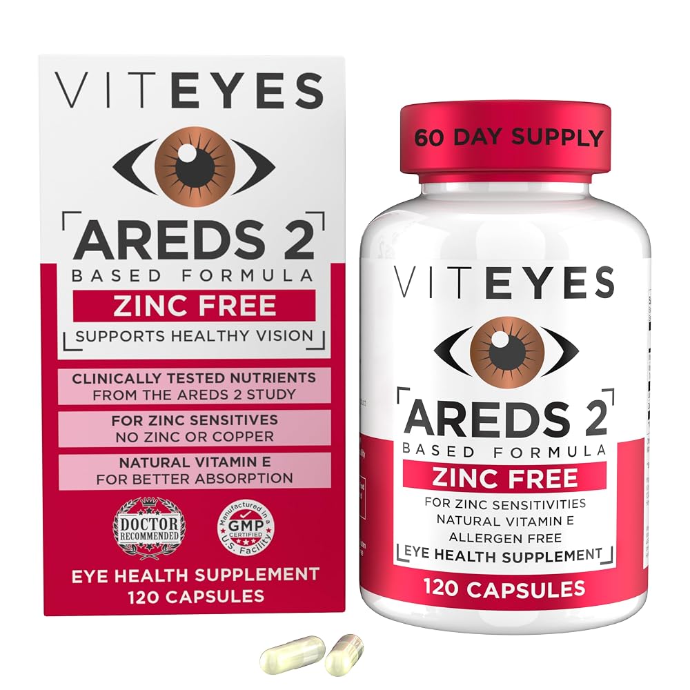 Viteyes AREDS 2 Zinc Free Macular Support - 120 Capsules