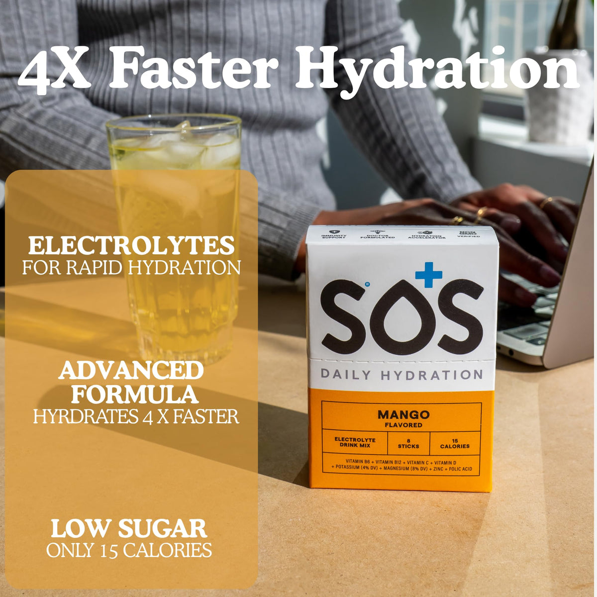 SOS Hydration Electrolyte Powder Sticks