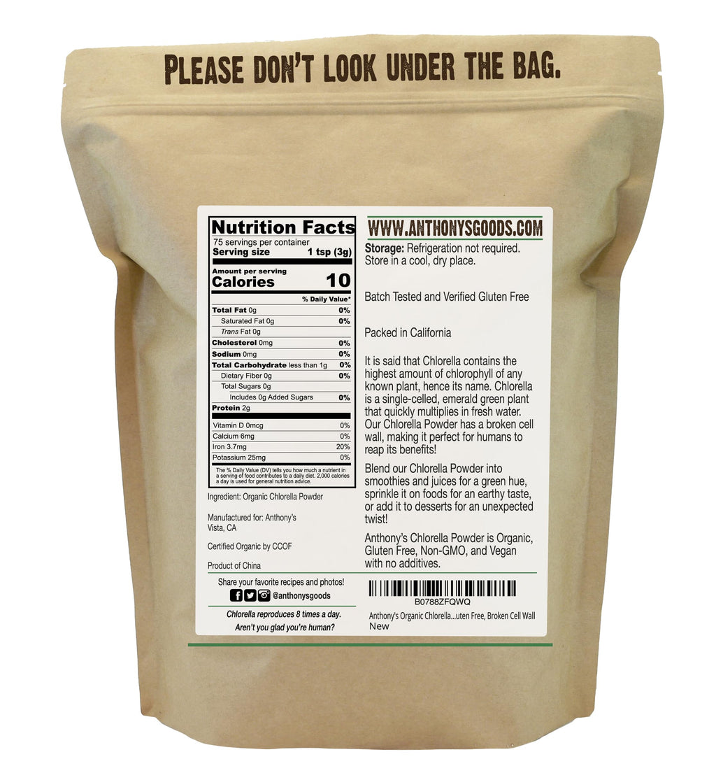 Anthony's Organic Chlorella Powder - 8 oz - image 2