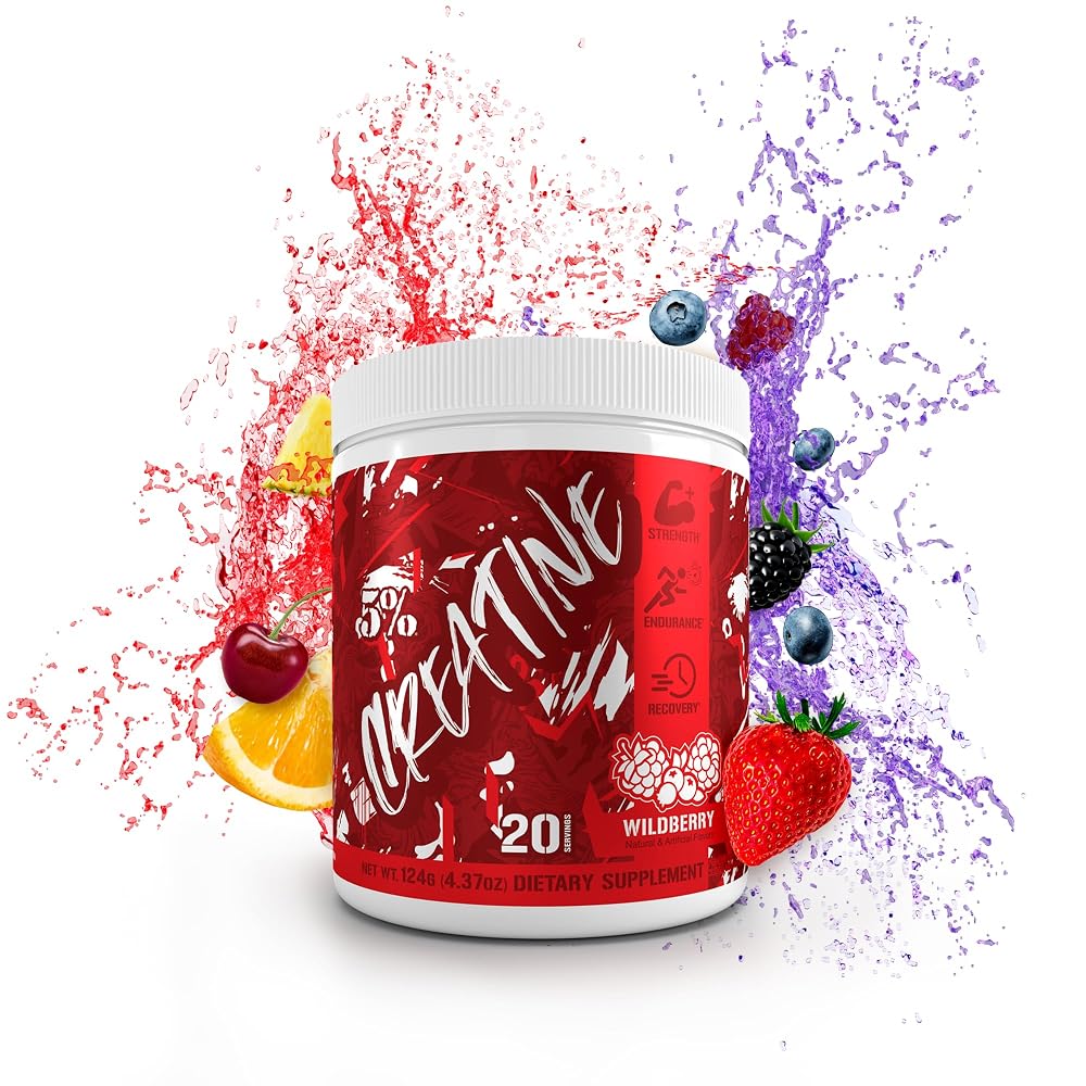 5% Nutrition Code Red Flavored Micronized Creatine Powder