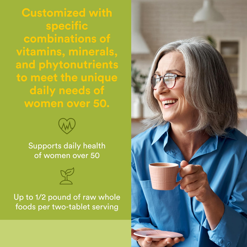 Natural Factors Whole Earth & Sea Women's Multivitamin 50+ - 60 Tablets - image 2