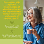 Natural Factors Whole Earth & Sea Women's Multivitamin 50+ - 60 Tablets - image 2