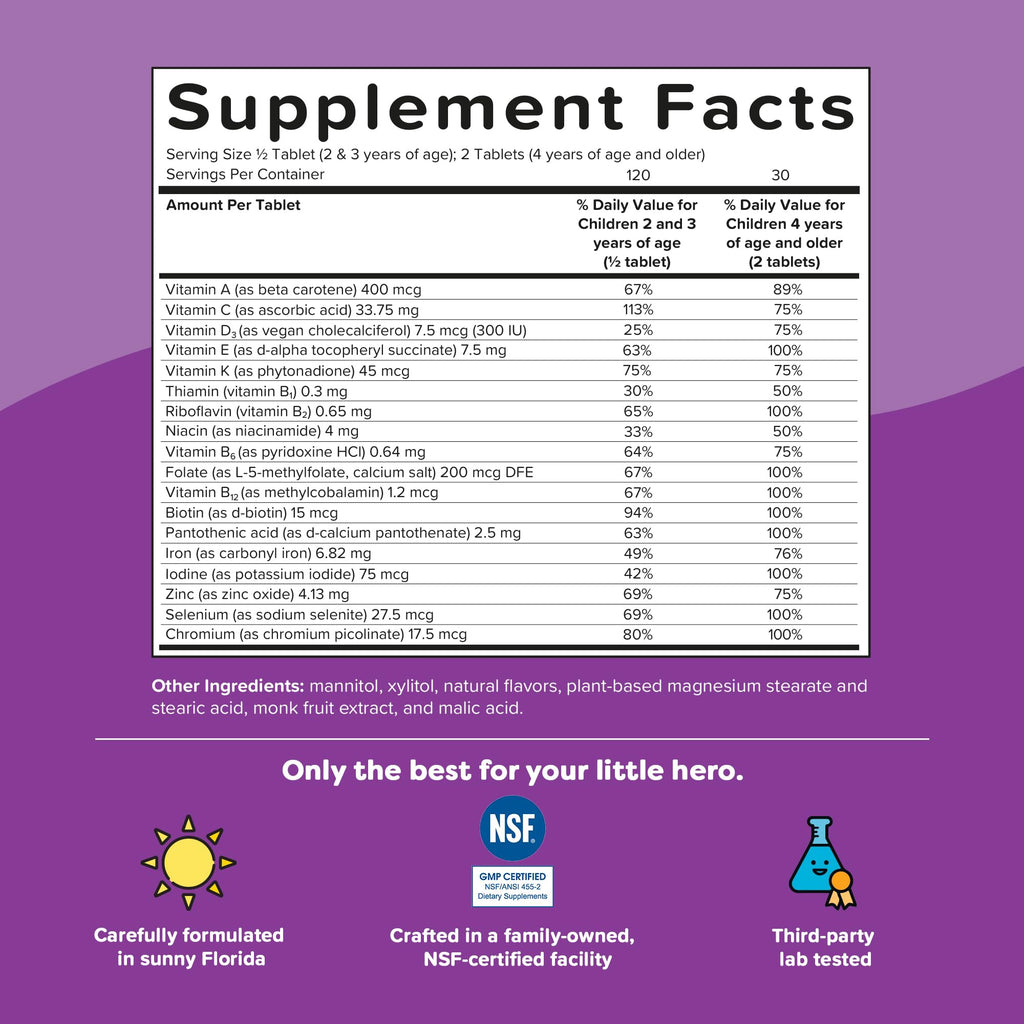 Renzo's Picky Eater Kids Multivitamin with Iron - 60 Tablets - image 7