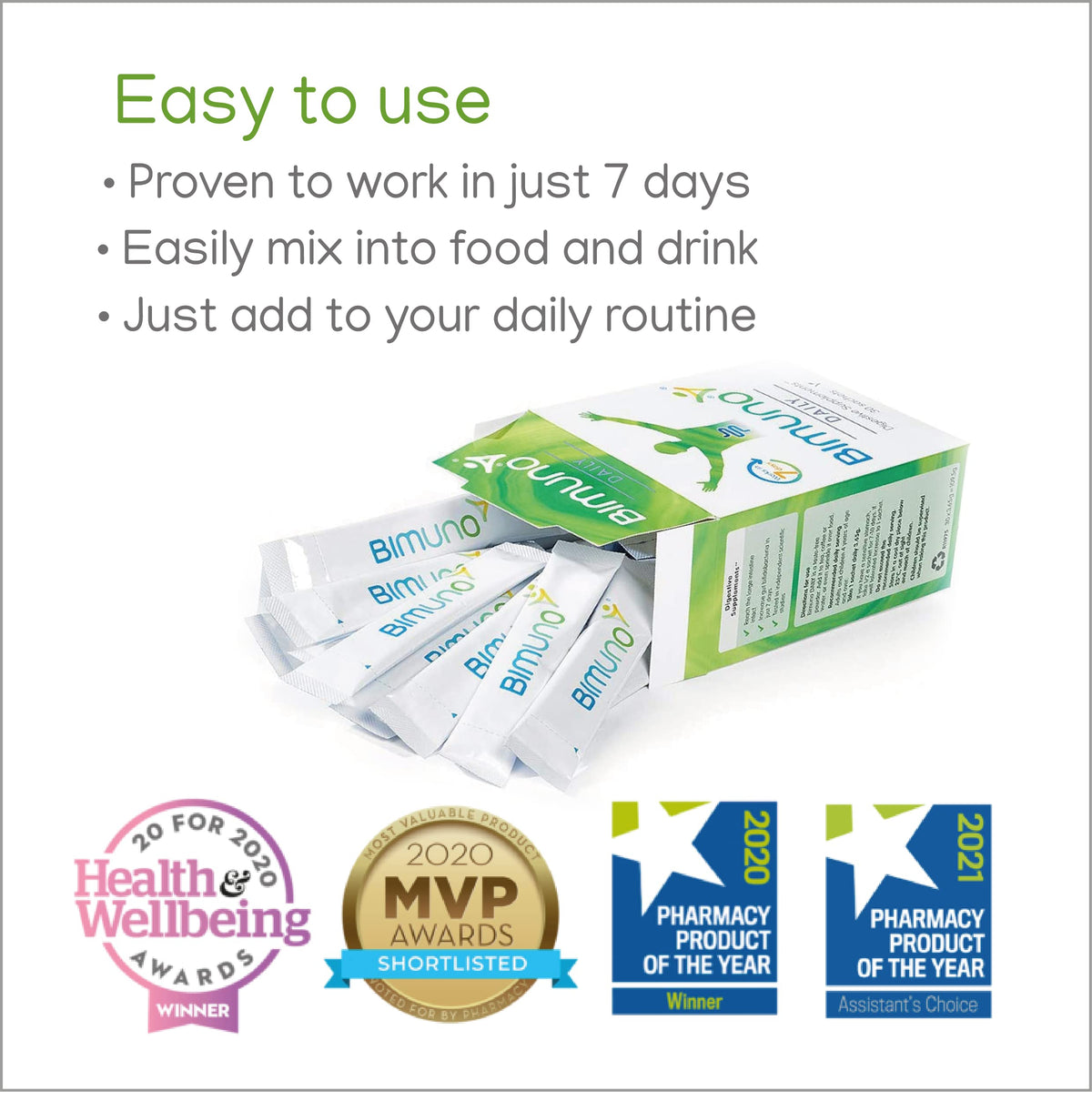 BIMUNO GutSupp Prebiotic Fibre Supplement for Gut Health - 90-Day Supply - image 3