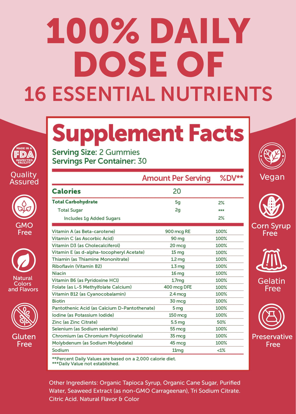 Lunakai Womens Multivitamin Gummies - Tastiest Proprietary Formula