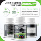 GUDOMET Citrus Bergamot 1,500 mg with Vitamin C - 150 Capsules - image 9