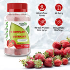 Health Supplied Strawberry Vitamin B Complex Gummies - 60 Count - image 3