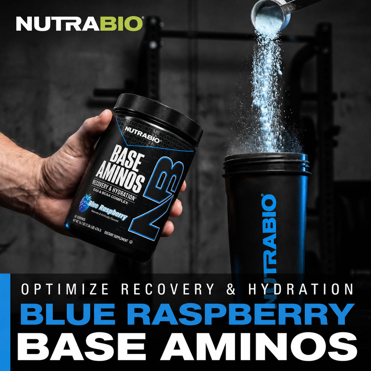 NutraBio Base Aminos EAA + BCAA Powder