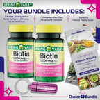 Choice Bundle Spring Valley Biotin Softgels 1000mcg Dietary