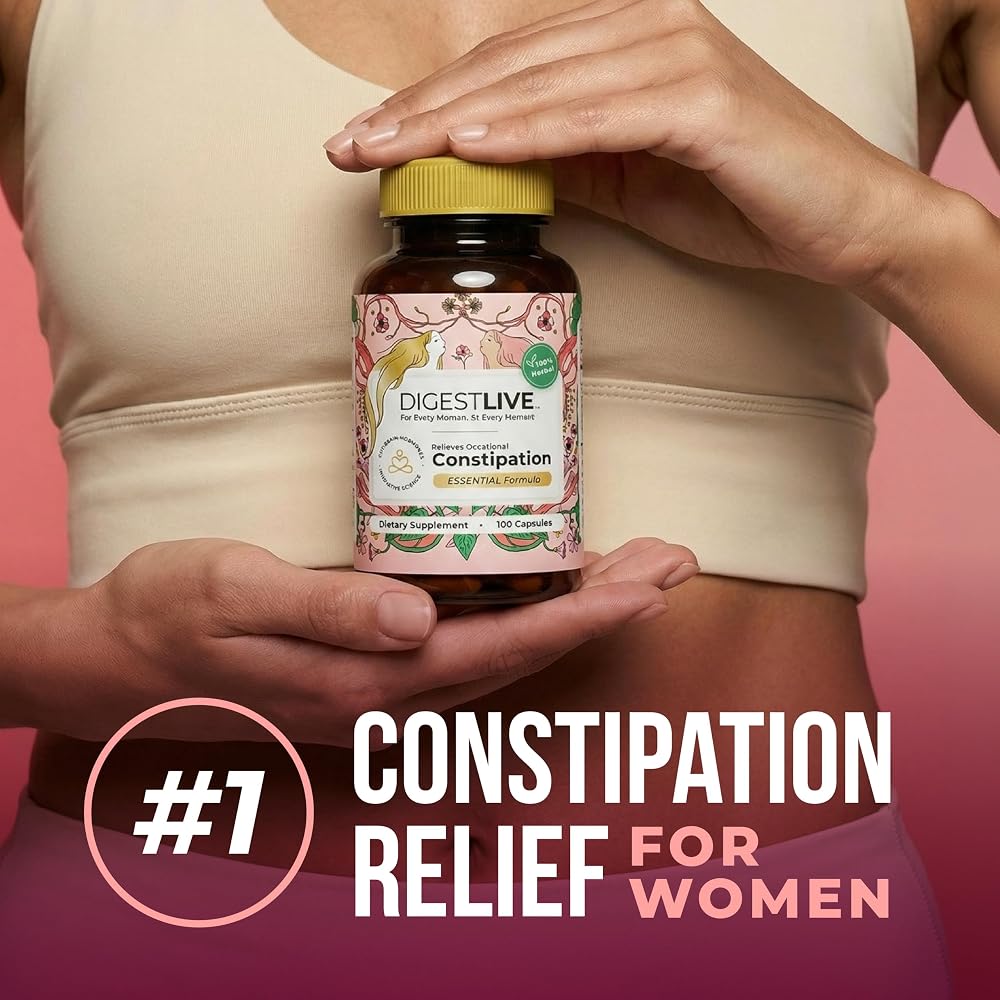 DigestLive Laxative Stool Softener Constipation Relief - 100 Capsules - image 3