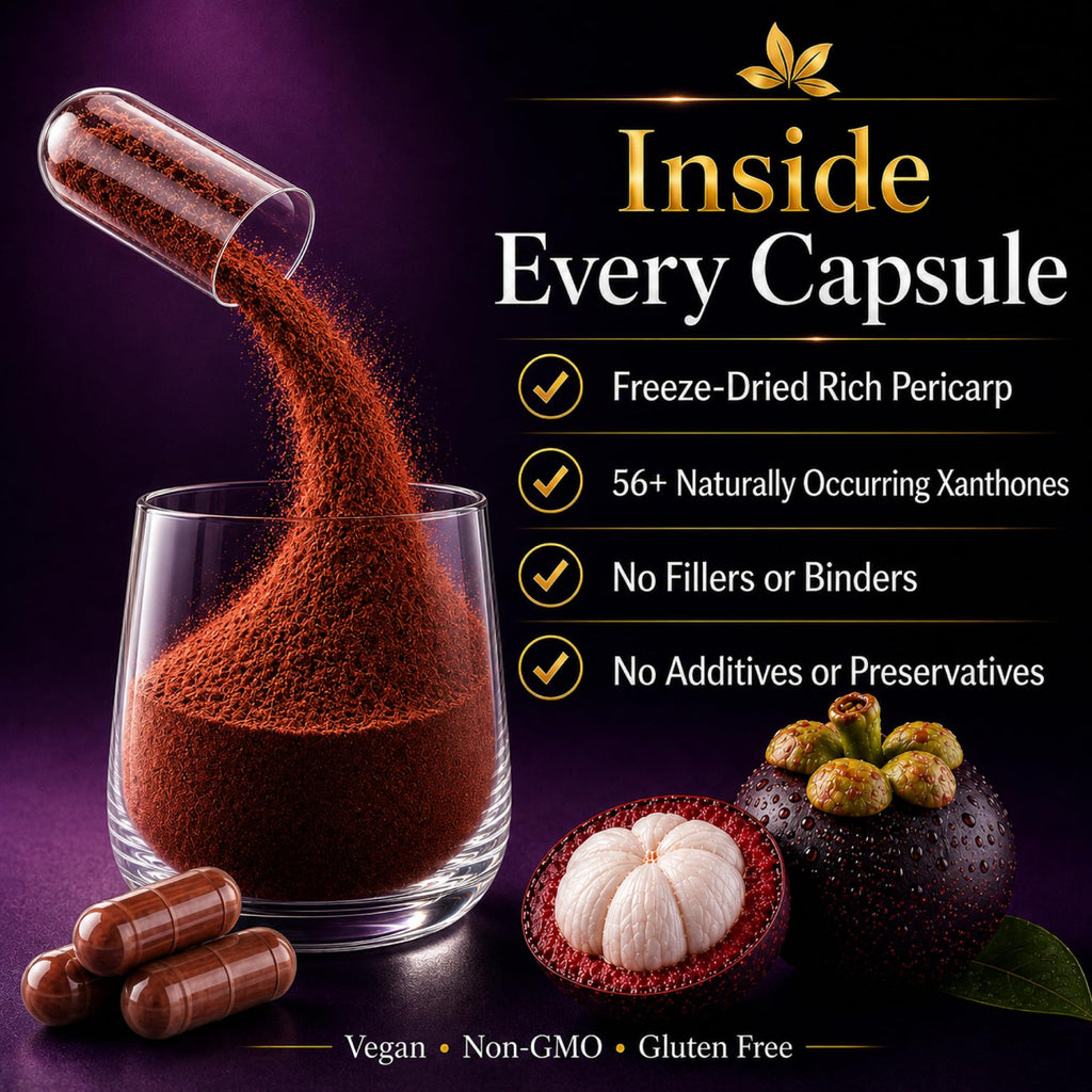 Natural Home Cures Mangosteen Capsules Freeze-Dried - 120 Vegan Capsules - image 3
