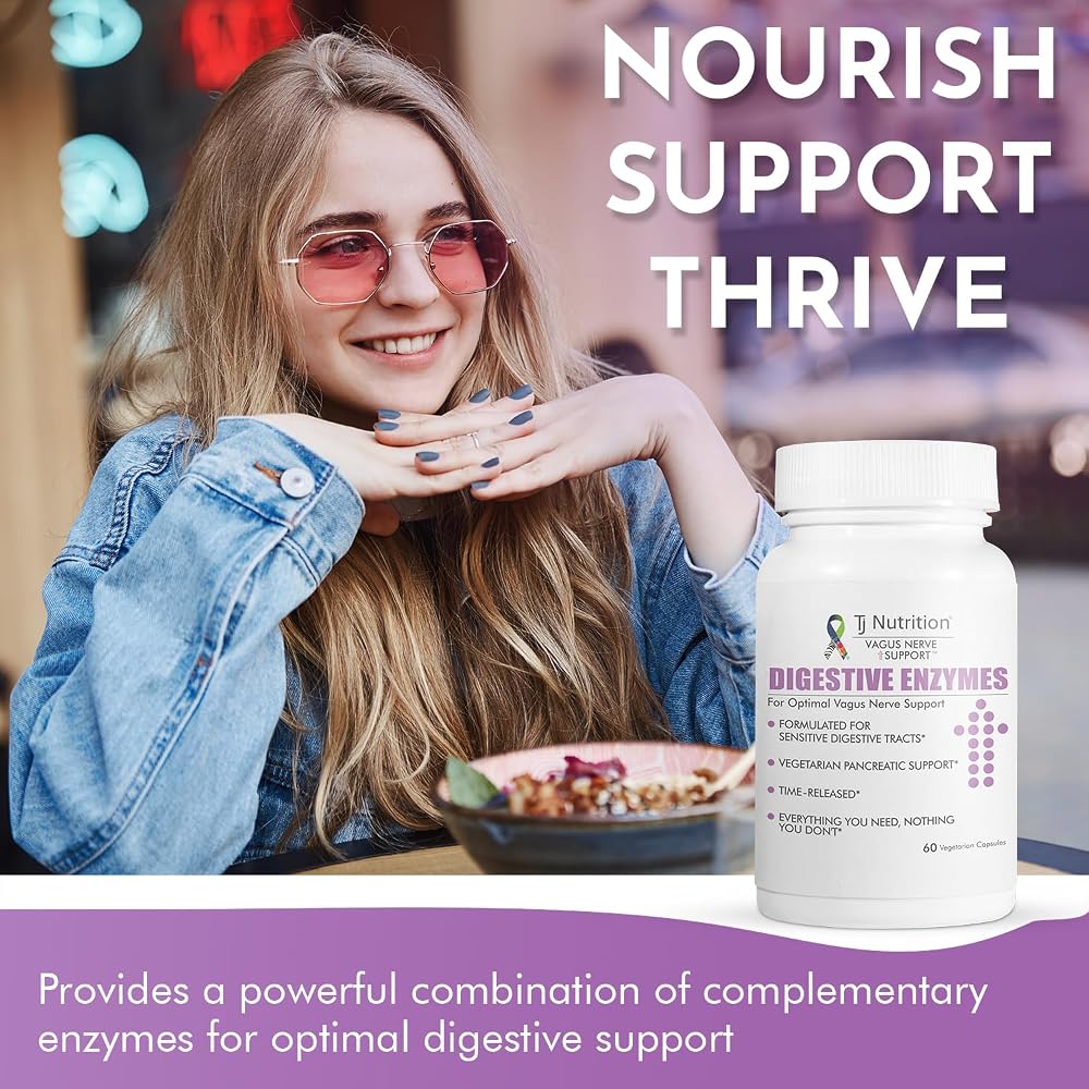 TJ Nutrition Digestive Enzymes for Sensitive Stomachs - 60 Capsules - image 5