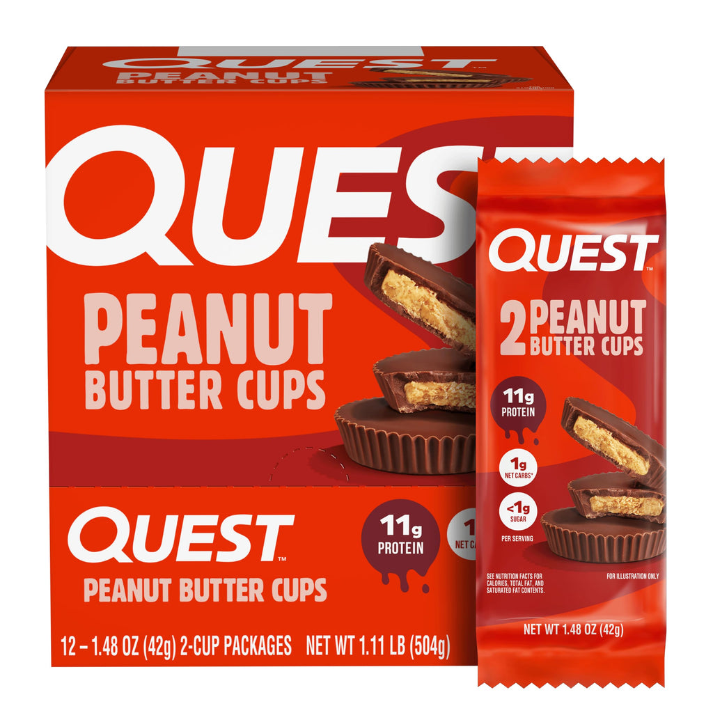 Quest Nutrition Peanut Butter Cups 11g Protein - 12 Count
