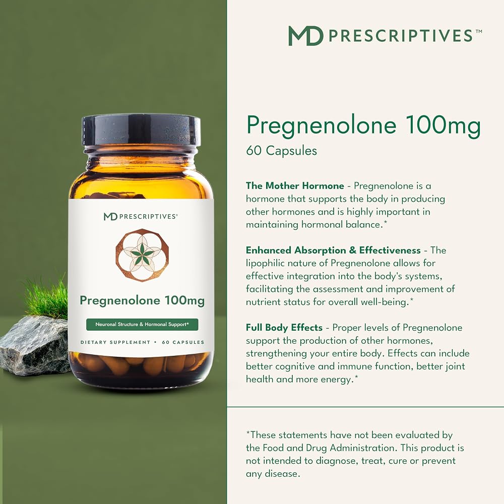 MD Prescriptives Pregnenolone - Vegan Formula for Hormone Health