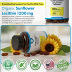 TRUEMED Organic Sunflower Lecithin Breastfeeding Supplement