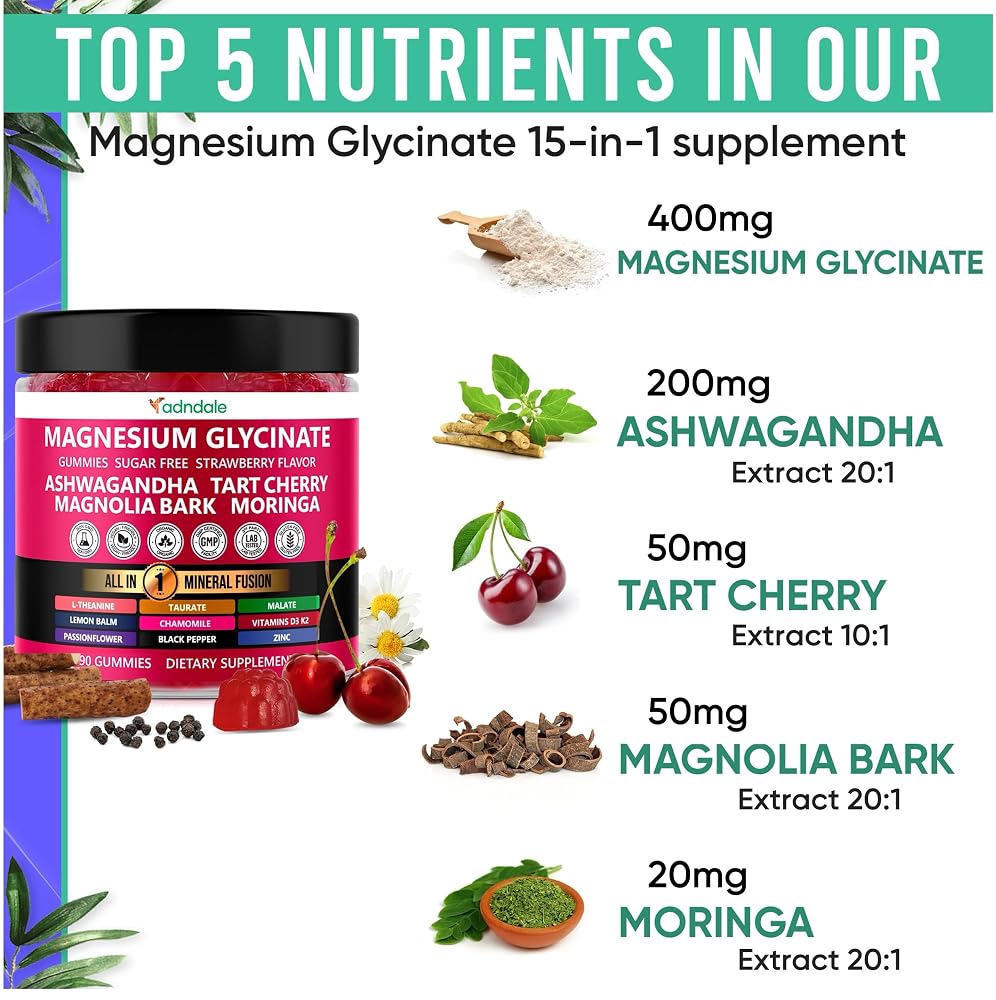 Adndale Magnesium Glycinate Gummies