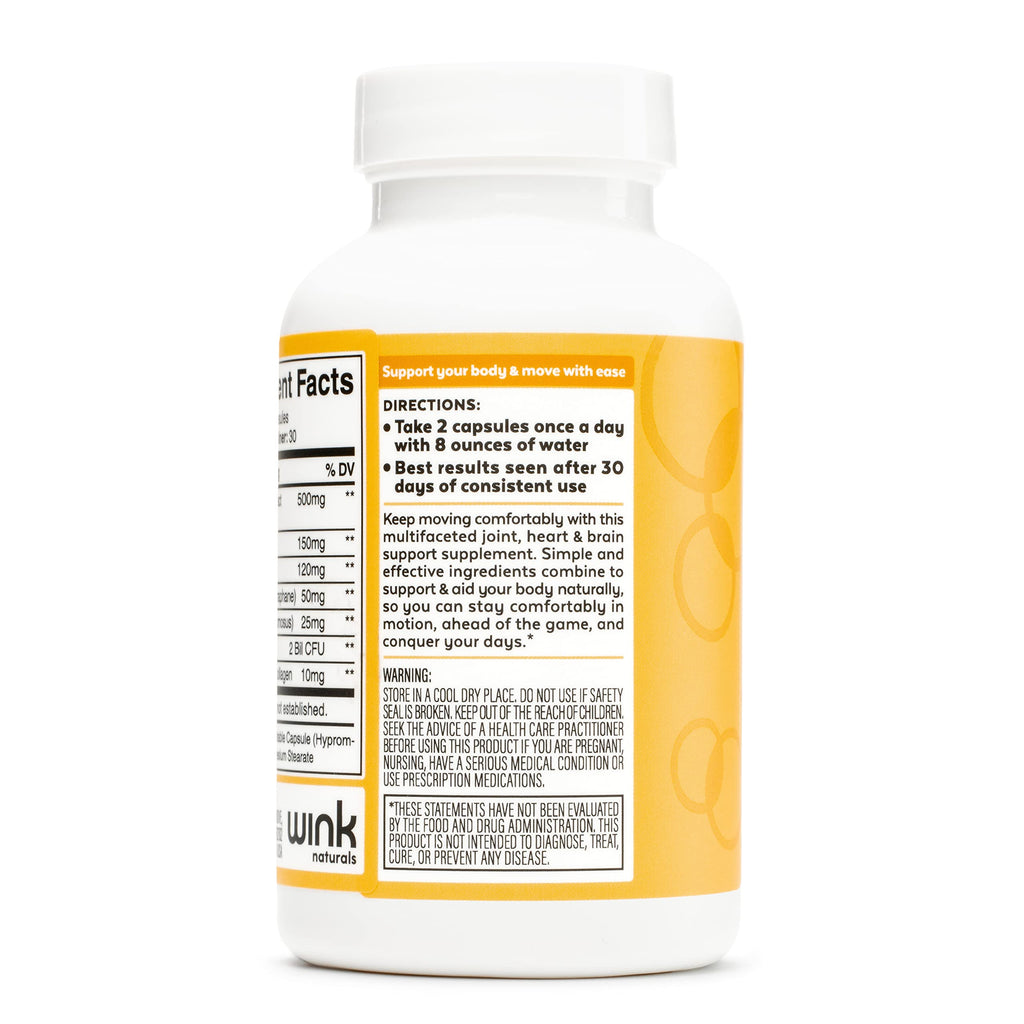 Wink Naturals Agility Joint & Body Care Supplement - 60 Capsules - image 2
